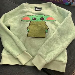 Baby yoda plush sweater